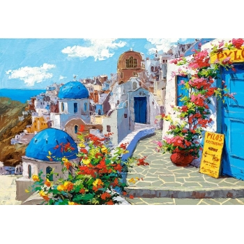 Puzzle 2000 el. Spring in Santorini  Castorland